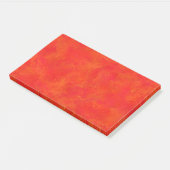Rotes Oranges abstraktes Muster Post-it Klebezettel (angewinkelt)