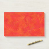 Rotes Oranges abstraktes Muster Post-it Klebezettel (Auf Schreibtisch)