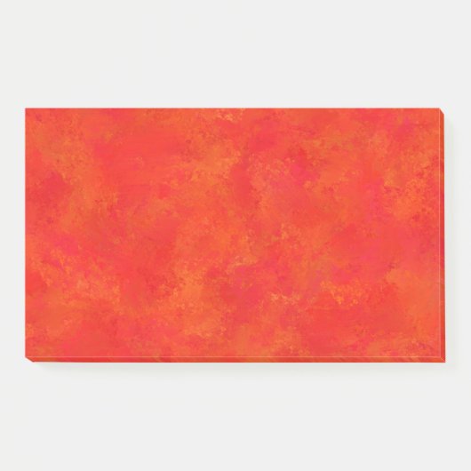 Rotes Oranges abstraktes Muster Post-it Klebezettel (Vorderseite)