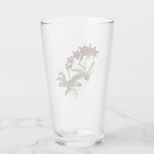 Rotes Orchid-Glas Glas (Rückseite)