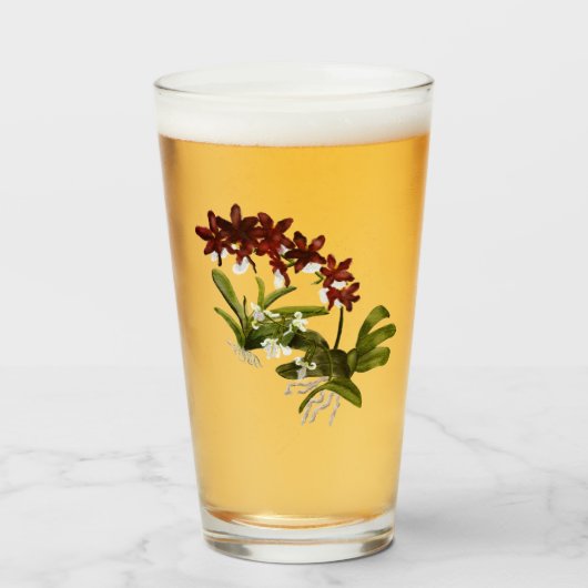 Rotes Orchid-Glas Glas (Vorne (Gefüllt))