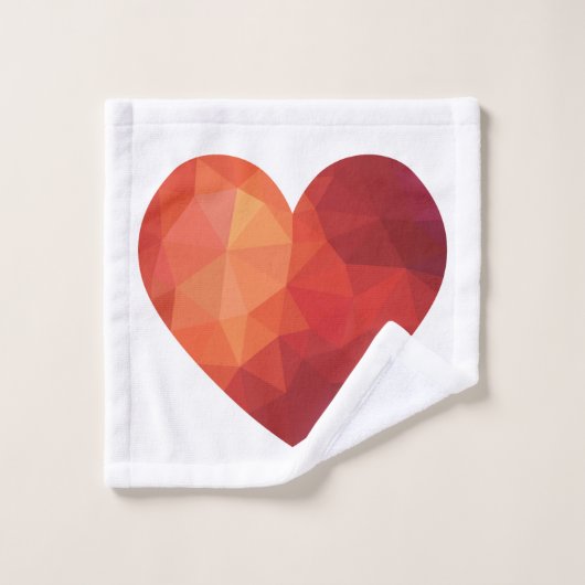 Rotes Origami Waschlappen (Waschlappen)