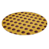 Rotes Ornament aus Gold Schneidebrett (Ecke)