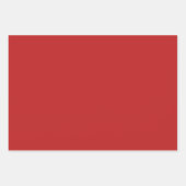 Rotes Ornament - Glitzer Geschenkpapier Set (Vorderseite 2)