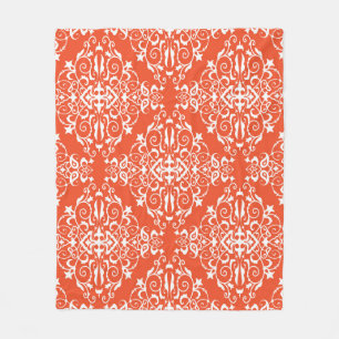 Rotes Ornamentmuster nahtlos Muster Fleecedecke