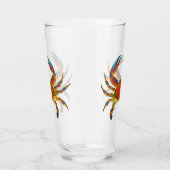 Rotes Ozean-Krabben-Trommel-Glas Glas (Rechts)