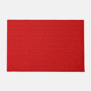 Rotes Paisley Fußmatte