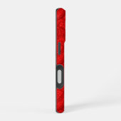 Rotes Paisley iPhone 16 Hülle (Rechte Seite)