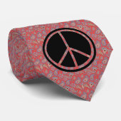 Rotes Paisley Krawatte (Gerollt)