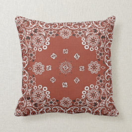 rotes Paisleybandana-Wurfskissen Kissen