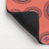 rotes Paisleymuster Mousepad (Ecke)