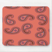 rotes Paisleymuster Mousepad (Vorne)