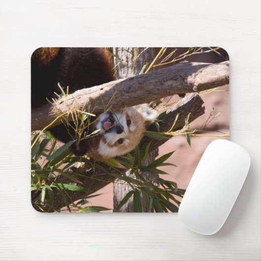 Rotes Panda2 Mousepad (Mit Mouse)