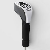 Rotes Panda-Gesicht Golf Headcover (angewinkelt)