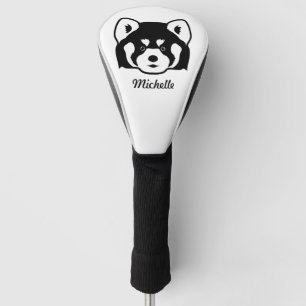 Rotes Panda-Gesicht Golf Headcover