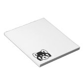 Rotes Panda-Gesicht Notizblock (angewinkelt)