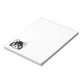 Rotes Panda-Gesicht Notizblock (Rotiert)