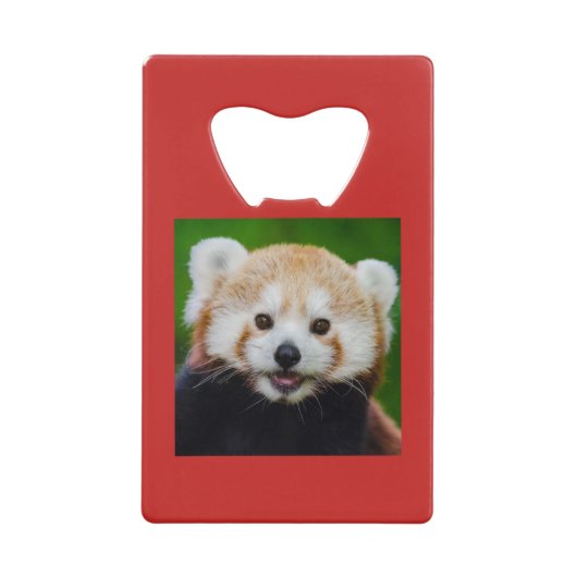 ROTES PANDA/INITIAL GELDBEUTEL FLASCHENÖFFNER (Vorderseite)
