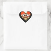 Rotes Panda-Liebe Herz-Aufkleber (Tasche)