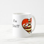 Rotes Panda-Liebe Kaffeetasse (VorderseiteRechts)