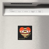 Rotes Panda-Liebe Magnet (In Situ (Geschirrspüler))