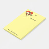 Rotes Panda-Liebe Post-it Klebezettel (angewinkelt)