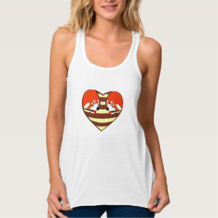 Rotes Panda-Liebe Tank Top