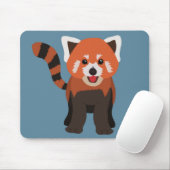 Rotes-Panda-Mauspad Mousepad (Mit Mouse)
