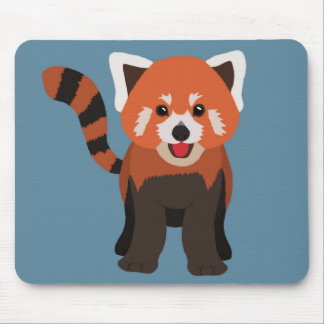 Rotes-Panda-Mauspad Mousepad