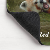 Rotes Panda Mousepad (Ecke)