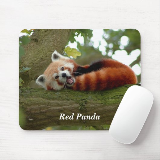 Rotes Panda Mousepad (Mit Mouse)