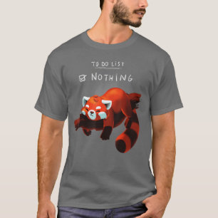 Rotes Panda niedliches faules Tier 1 T-Shirt