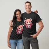 Rotes Panda-Tier mit Flügeln T-Shirt (Unisex)