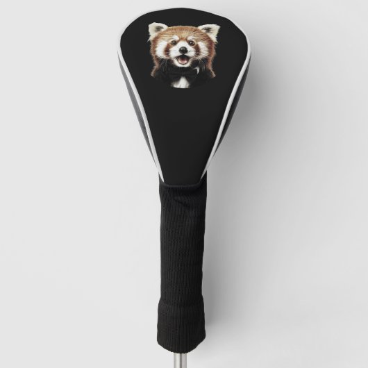 Rotes Pandas Gesicht Golf Headcover (Vorderseite)