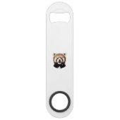 Rotes Pandas Gesicht Speed Flaschenöffner (Vorderseite)