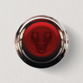 Rotes Panik-Knopf-Abzeichen Button (Vorderseite)