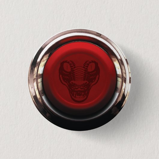 Rotes Panik-Knopf-Abzeichen Button (Vorderseite)
