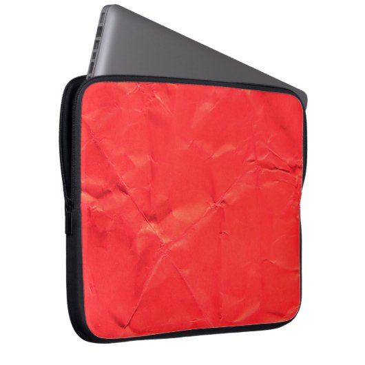 Rotes Papier abstrakte Textur Hintergrund Abstract Laptopschutzhülle (Vorne Rechts)