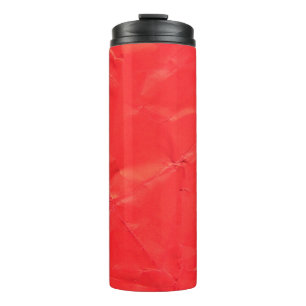 Rotes Papier abstrakte Textur Hintergrund Abstract Thermosbecher