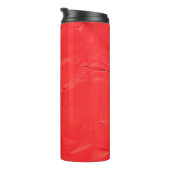 Rotes Papier abstrakte Textur Hintergrund Abstract Thermosbecher (Nach rechts gedreht)