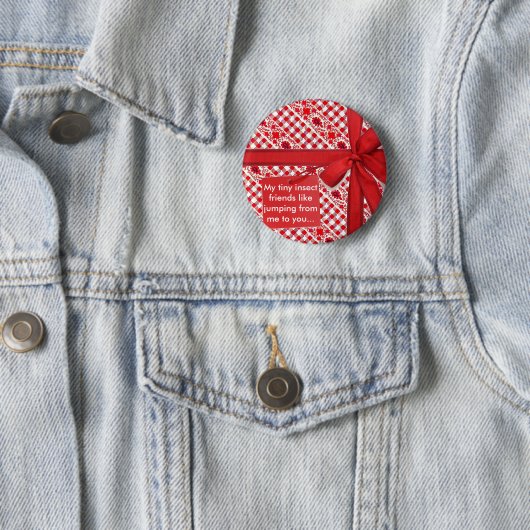 Rotes Papier Button (Beispiel)