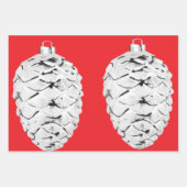 Rotes Papier für Holly und Pinecones (Vorderseite 2)