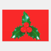Rotes Papier für Holly und Pinecones (Vorderseite)
