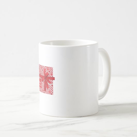 Rotes Papier Kaffeetasse (VorderseiteRechts)