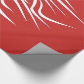 Rotes Papier mit Löwe oder Farbe Geschenkpapier (Ecke)