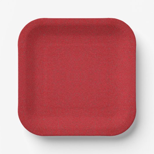 Rotes Papier-Platte mit Geräuscheffekt - individue Pappteller (Vorderseite)