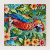 Rotes Parrot Puzzle (Horizontal)