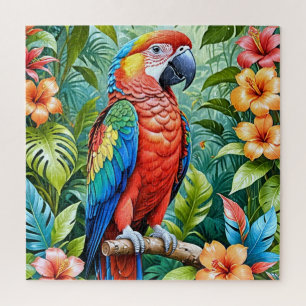Rotes Parrot Puzzle
