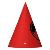 Rotes Party aus Black Dragon Partyhütchen (Links)
