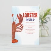 Rotes Party Einladung (Stehend Vorderseite)